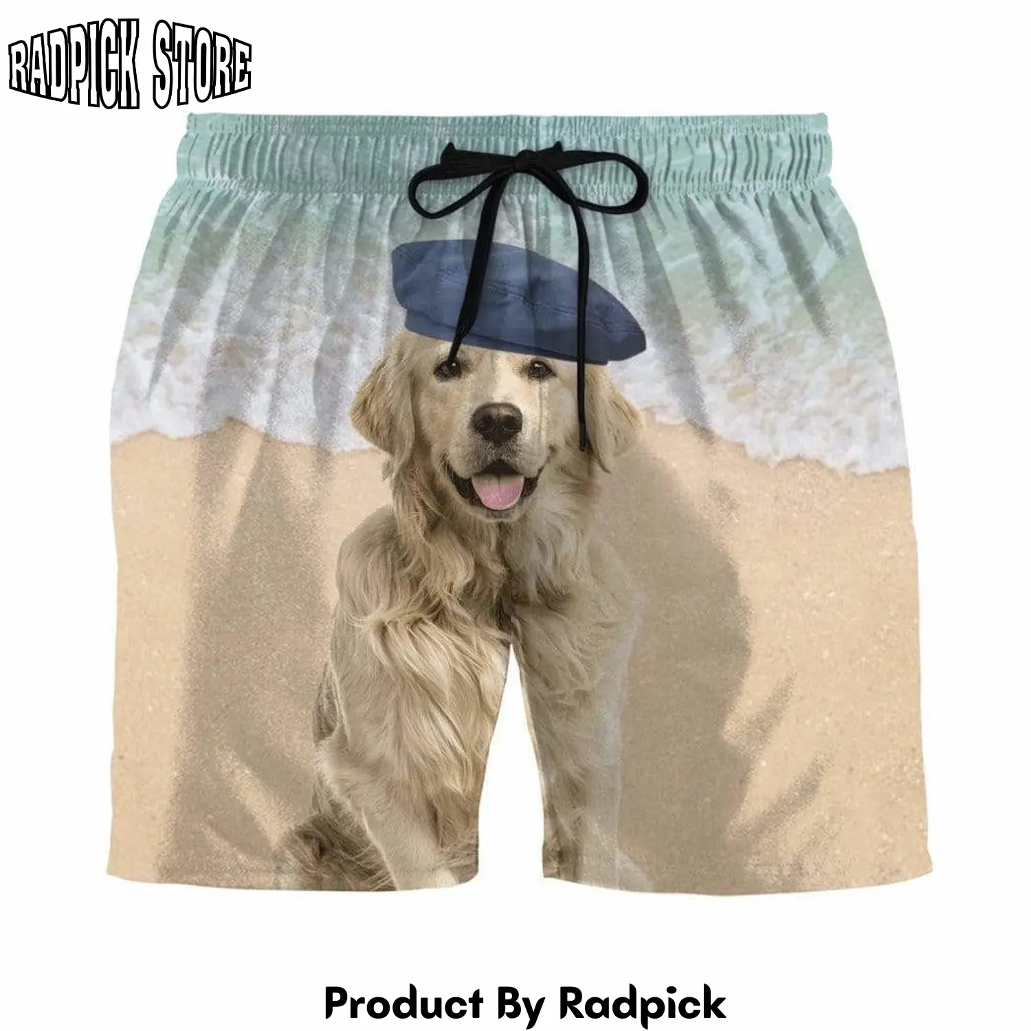 Radpick 3d funny labrador retriever custom beach shorts swim trunks rp631500